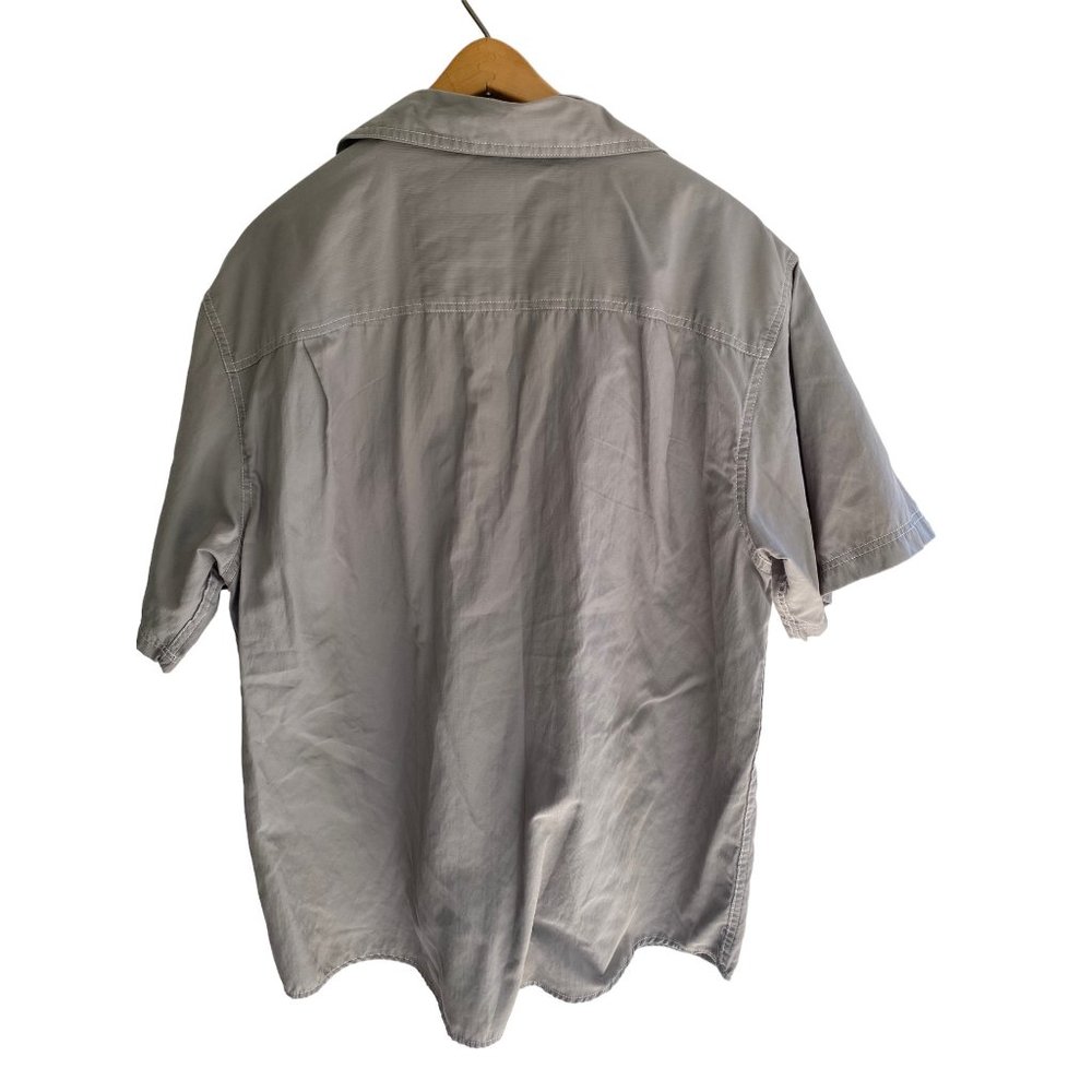 G. H Bass & Co Explorer Gray Men Short Sleeves Shirt Sz XL - Picture 2 of 5